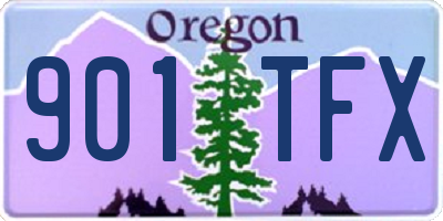 OR license plate 901TFX