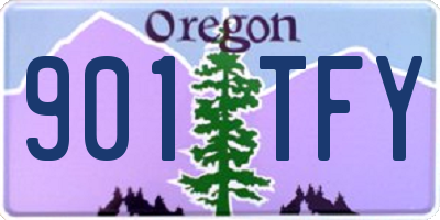 OR license plate 901TFY