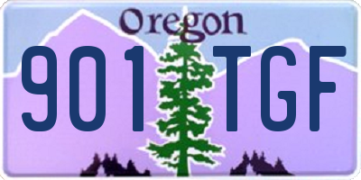 OR license plate 901TGF