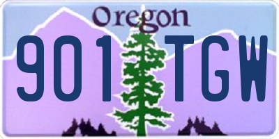 OR license plate 901TGW