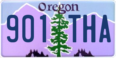 OR license plate 901THA