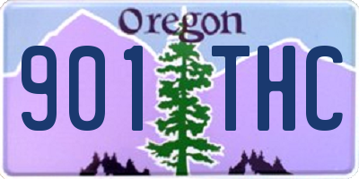 OR license plate 901THC