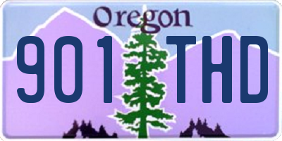 OR license plate 901THD