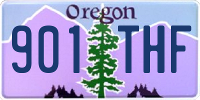 OR license plate 901THF