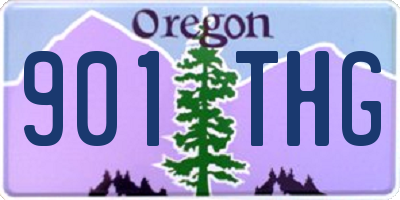 OR license plate 901THG