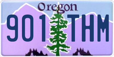 OR license plate 901THM