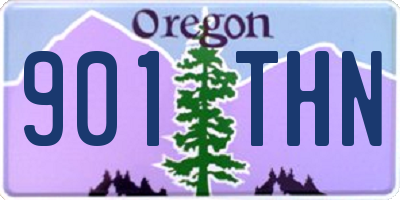 OR license plate 901THN