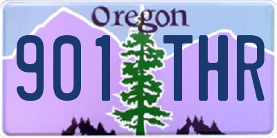 OR license plate 901THR