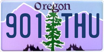 OR license plate 901THU