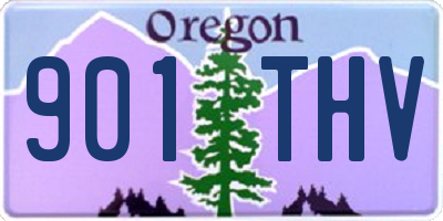 OR license plate 901THV