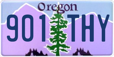 OR license plate 901THY