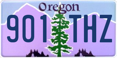 OR license plate 901THZ