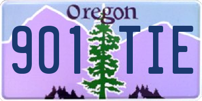 OR license plate 901TIE