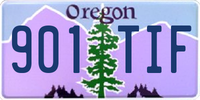 OR license plate 901TIF