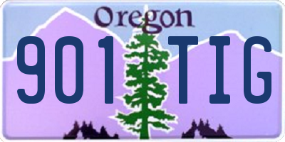 OR license plate 901TIG