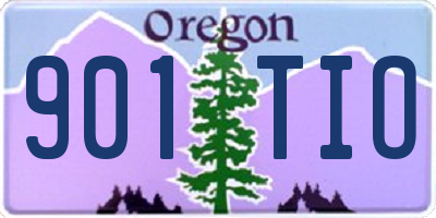 OR license plate 901TIO