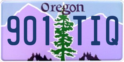 OR license plate 901TIQ