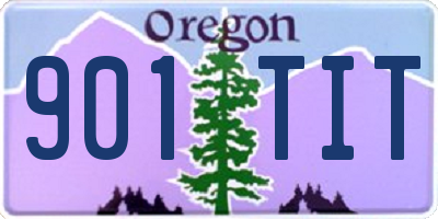 OR license plate 901TIT