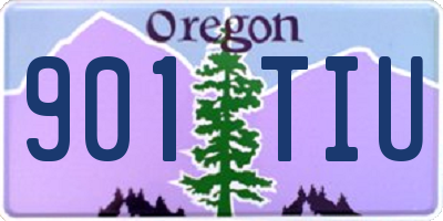 OR license plate 901TIU