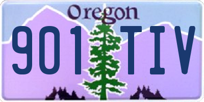 OR license plate 901TIV