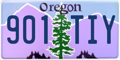 OR license plate 901TIY