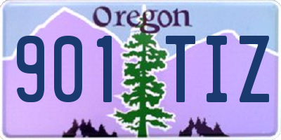 OR license plate 901TIZ