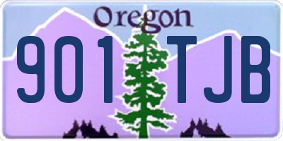 OR license plate 901TJB