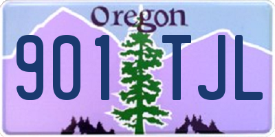 OR license plate 901TJL