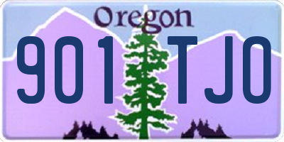 OR license plate 901TJO