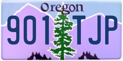OR license plate 901TJP