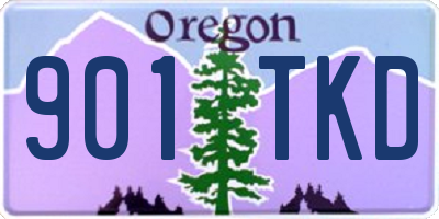 OR license plate 901TKD