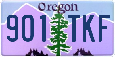 OR license plate 901TKF