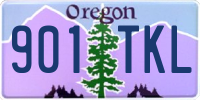 OR license plate 901TKL