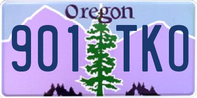 OR license plate 901TKO