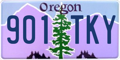 OR license plate 901TKY