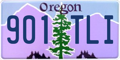 OR license plate 901TLI