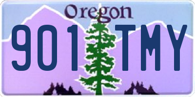 OR license plate 901TMY