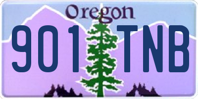 OR license plate 901TNB