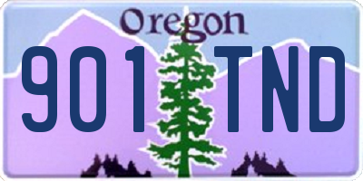 OR license plate 901TND