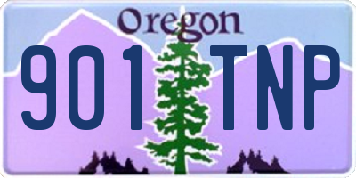 OR license plate 901TNP