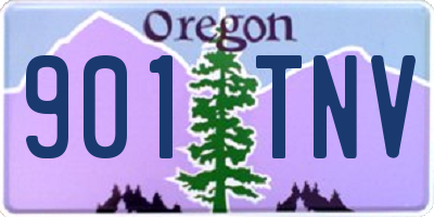 OR license plate 901TNV
