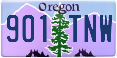OR license plate 901TNW
