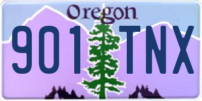 OR license plate 901TNX