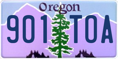 OR license plate 901TOA