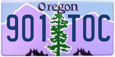 OR license plate 901TOC