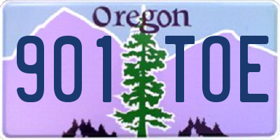 OR license plate 901TOE
