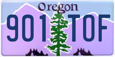 OR license plate 901TOF