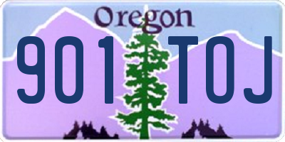 OR license plate 901TOJ