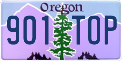 OR license plate 901TOP