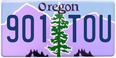 OR license plate 901TOU